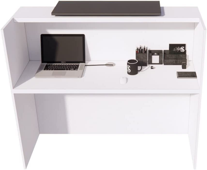 Reception Front Desk Counter Top, Laminate Desktop, Standing Table for Salon