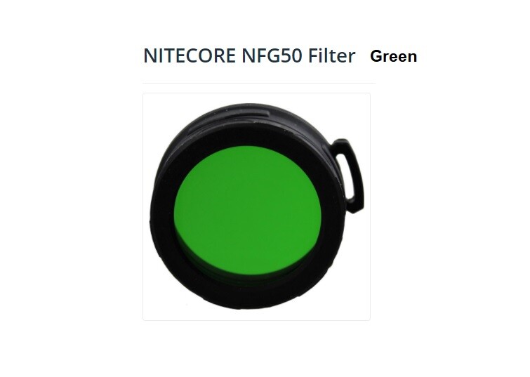 Nitecore  NFG50 Green Filters for 50 mm flashlights