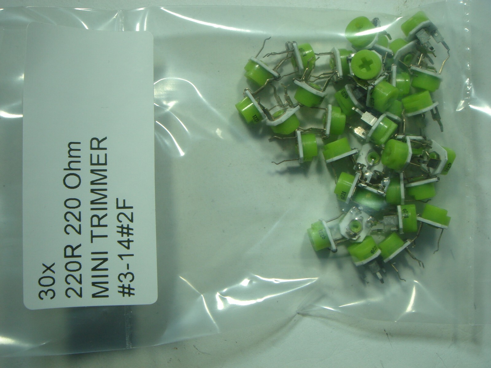 3X 220R 220 Ohm MINI TRIMMER #3-14