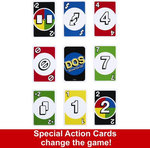 Mattel Games - UNO: Dos Second Edition [Used Very Good Toy] Card Game, Table T