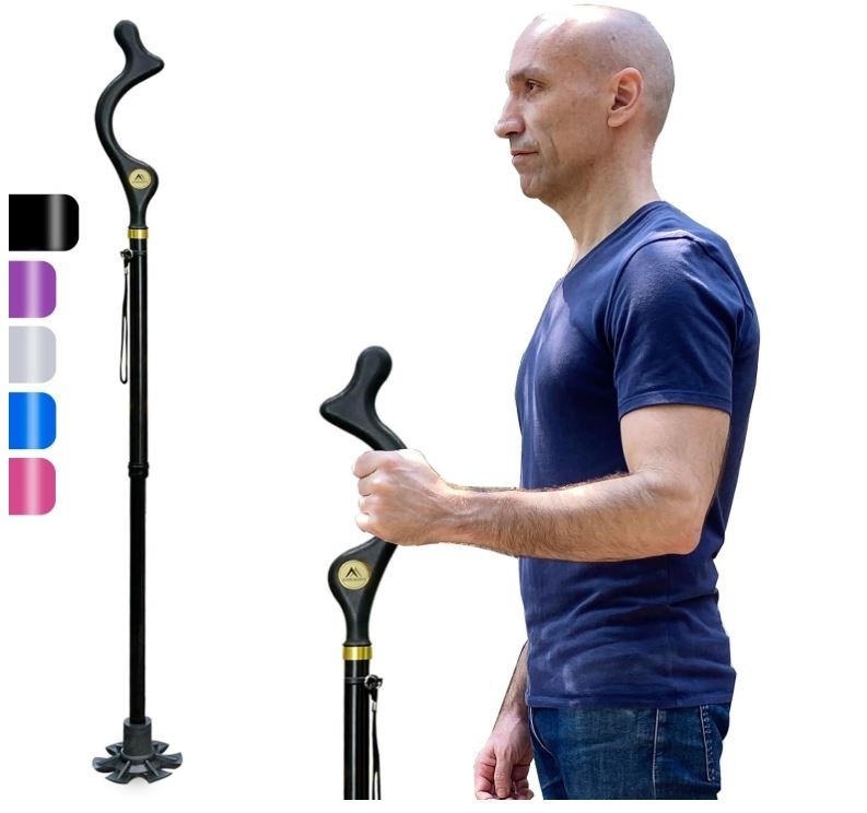 New Campbell Posture Cane Walking Cane for Men, Women - Free Shipping