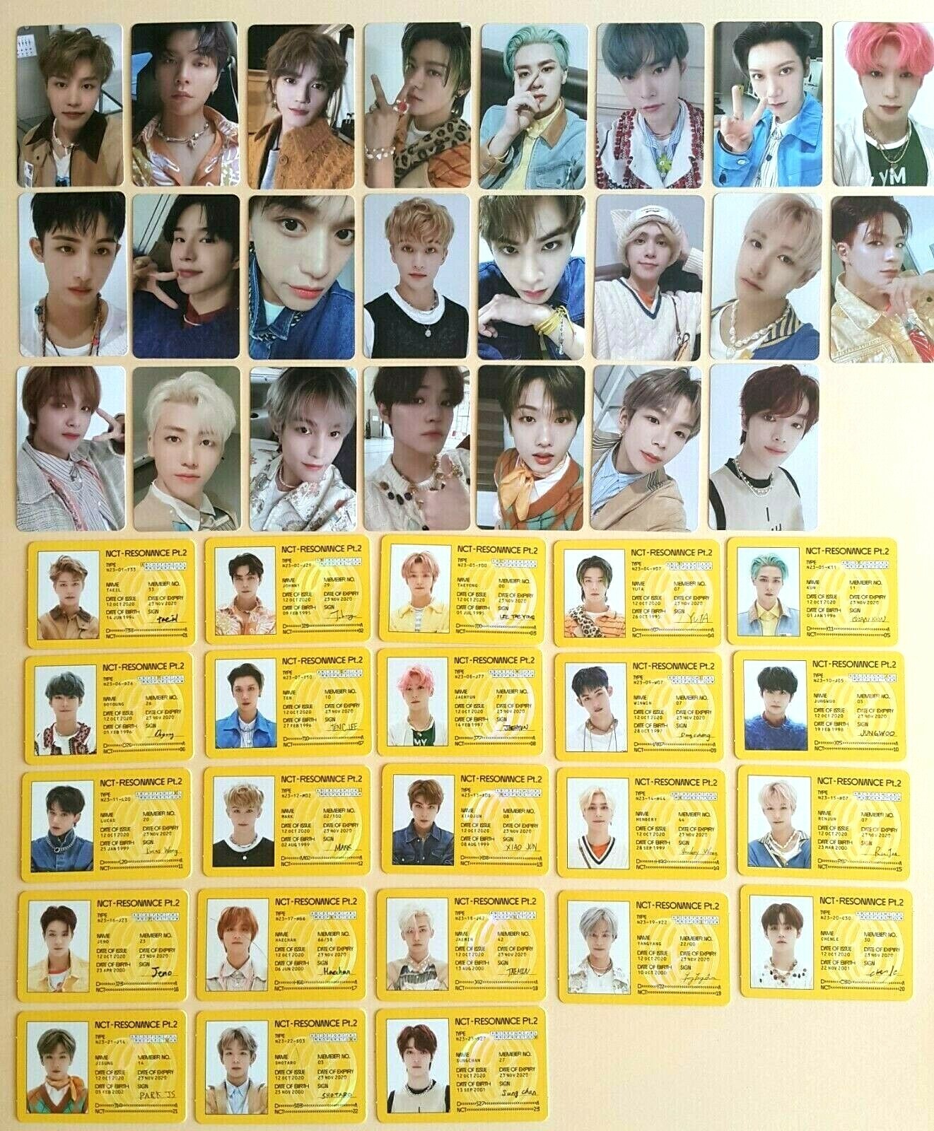 NCT  WayV 2nd Album RESONANCE Pt.2 Official photocard ID Card - Departure ver.