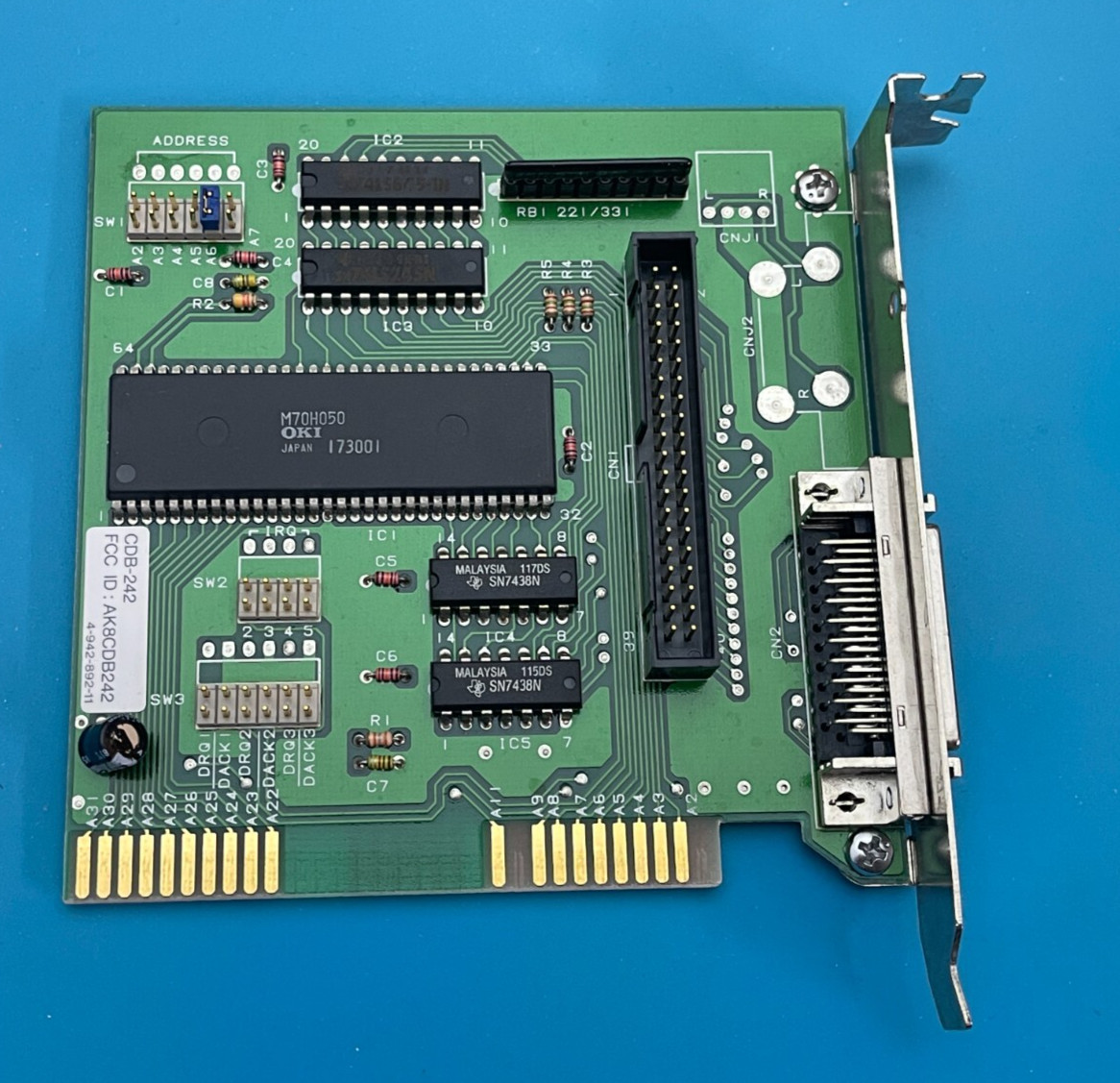 VINTAGE SONY CDB-242 ISA CD-ROM HOST ADAPTER GCMK-128X 1-635-742-12   PLS READ
