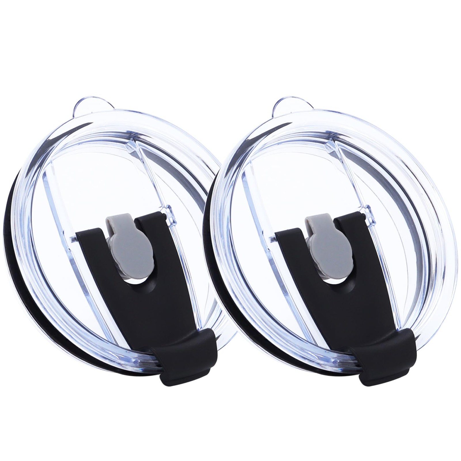 2 Pack Black Spill Proof Flip Lids Compatible with YETI 32 30 14 oz Mug