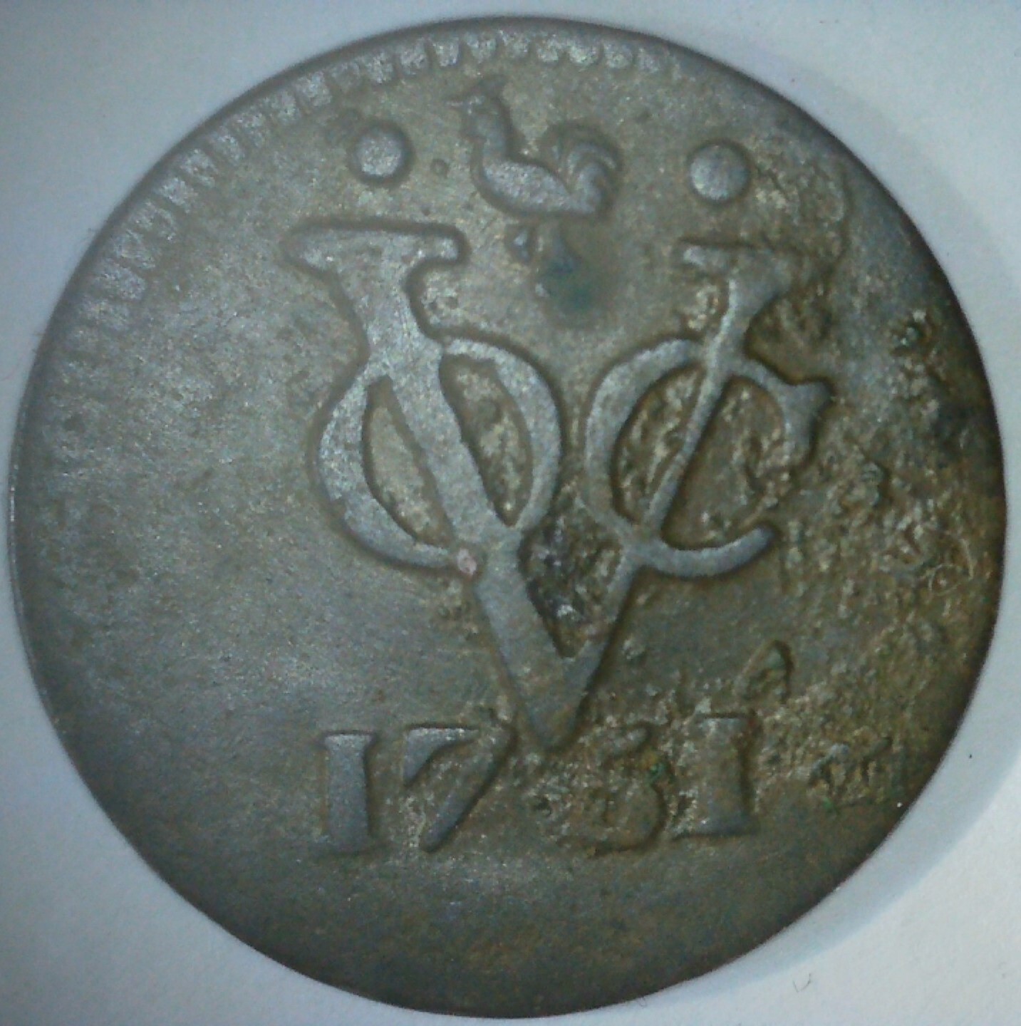 1751 WEST FRIESLAND VOC 1 Duit Coin Dutch East Indies Co New York Penny NL14