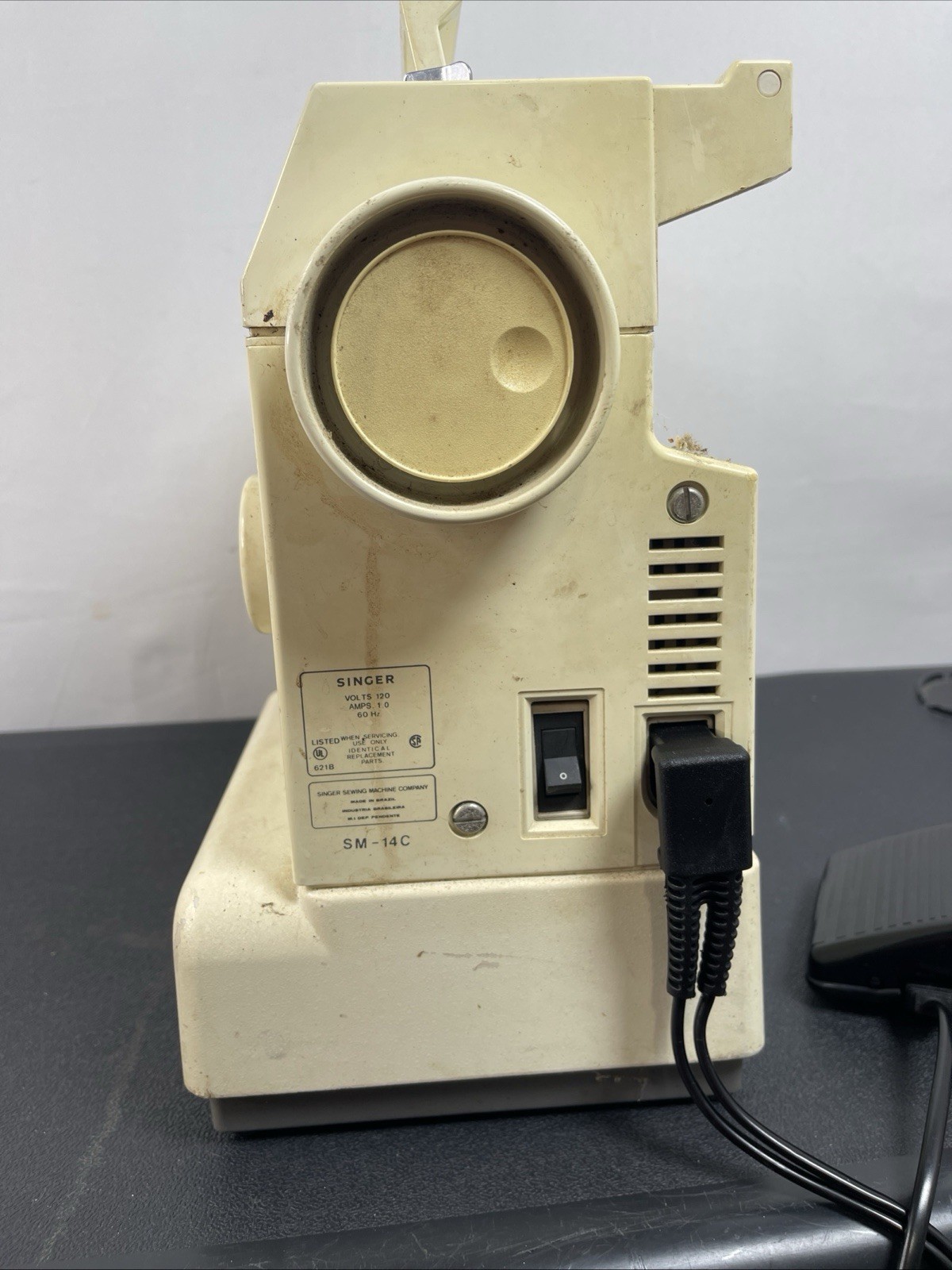 vtg Singer Style-Mate SM-14C Electronic Control Sewing Machine w/ Pedal Tested