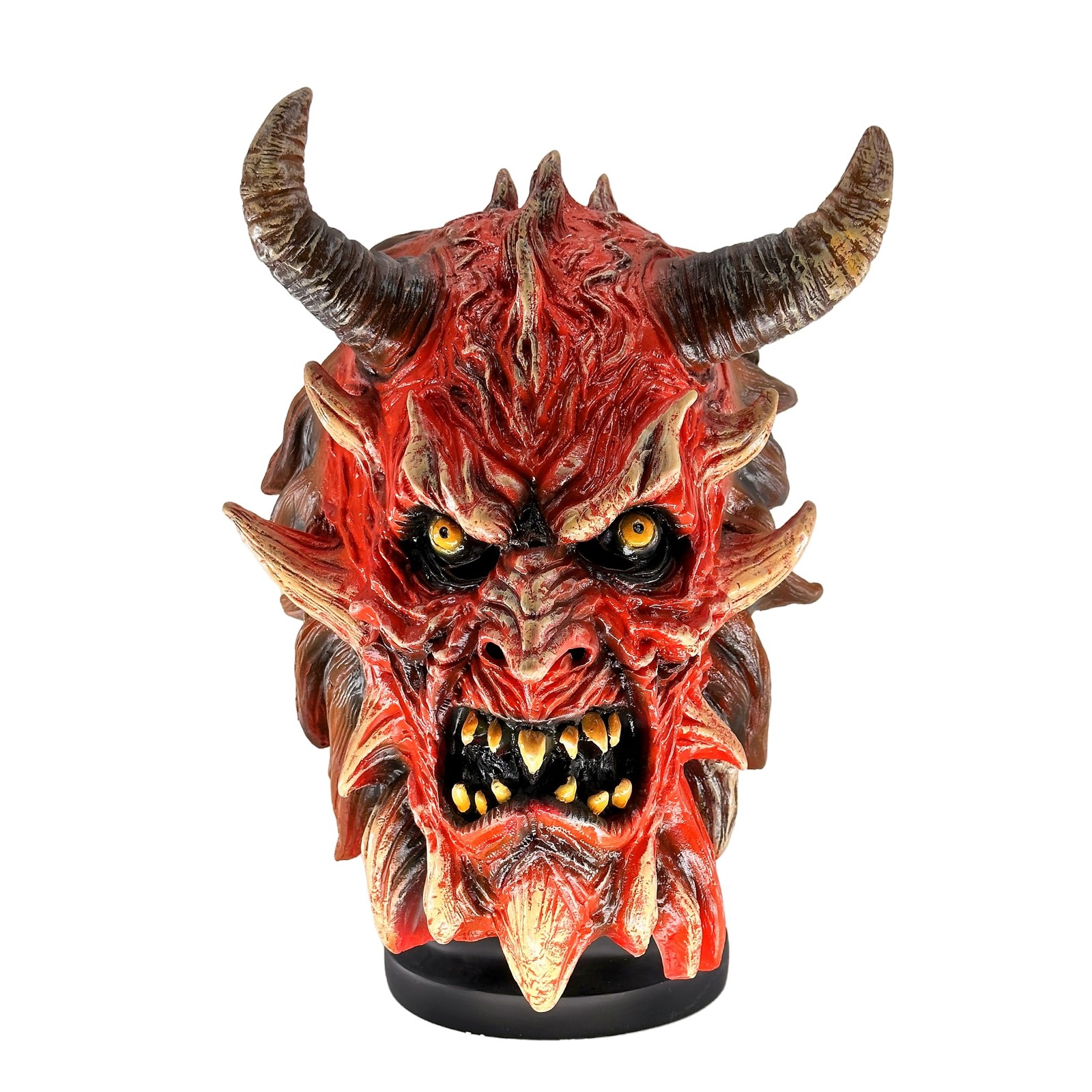 MILERUN Terrifyingly Realistic Latex Red Devil Mask-Terrifyingly Medium,