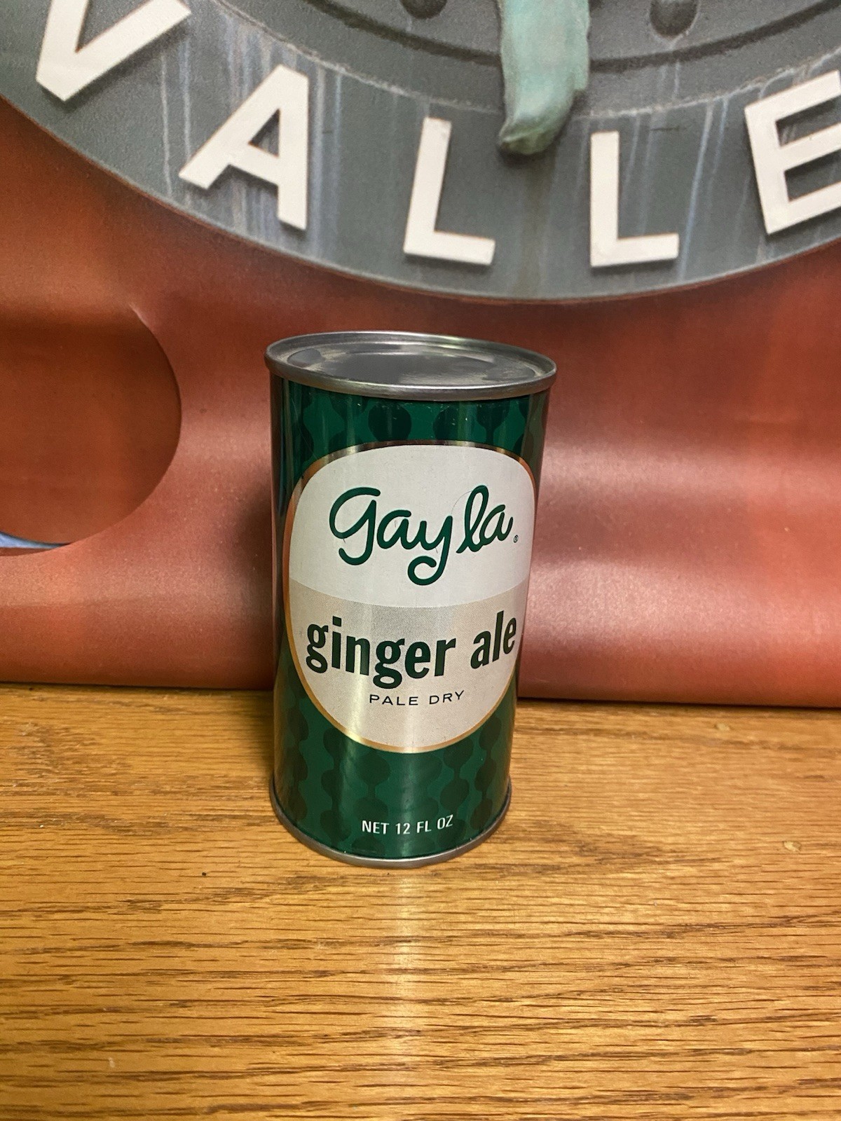 Gayla Ginger Ale Flat Too Soda Can Skokie IL Old Vintage