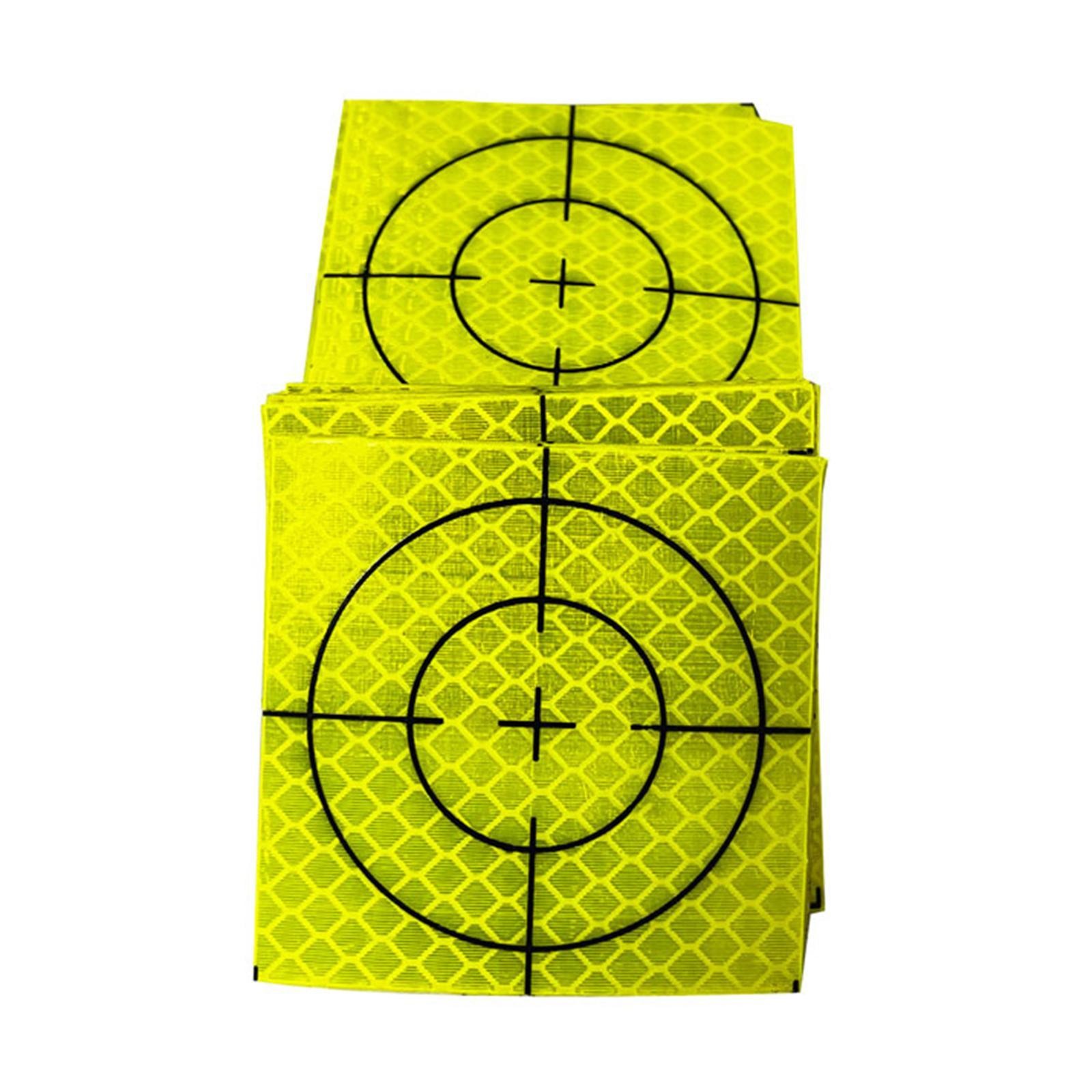 100pcs Acrylic Reflective Tape Target Target Sheets 4cmx4cm