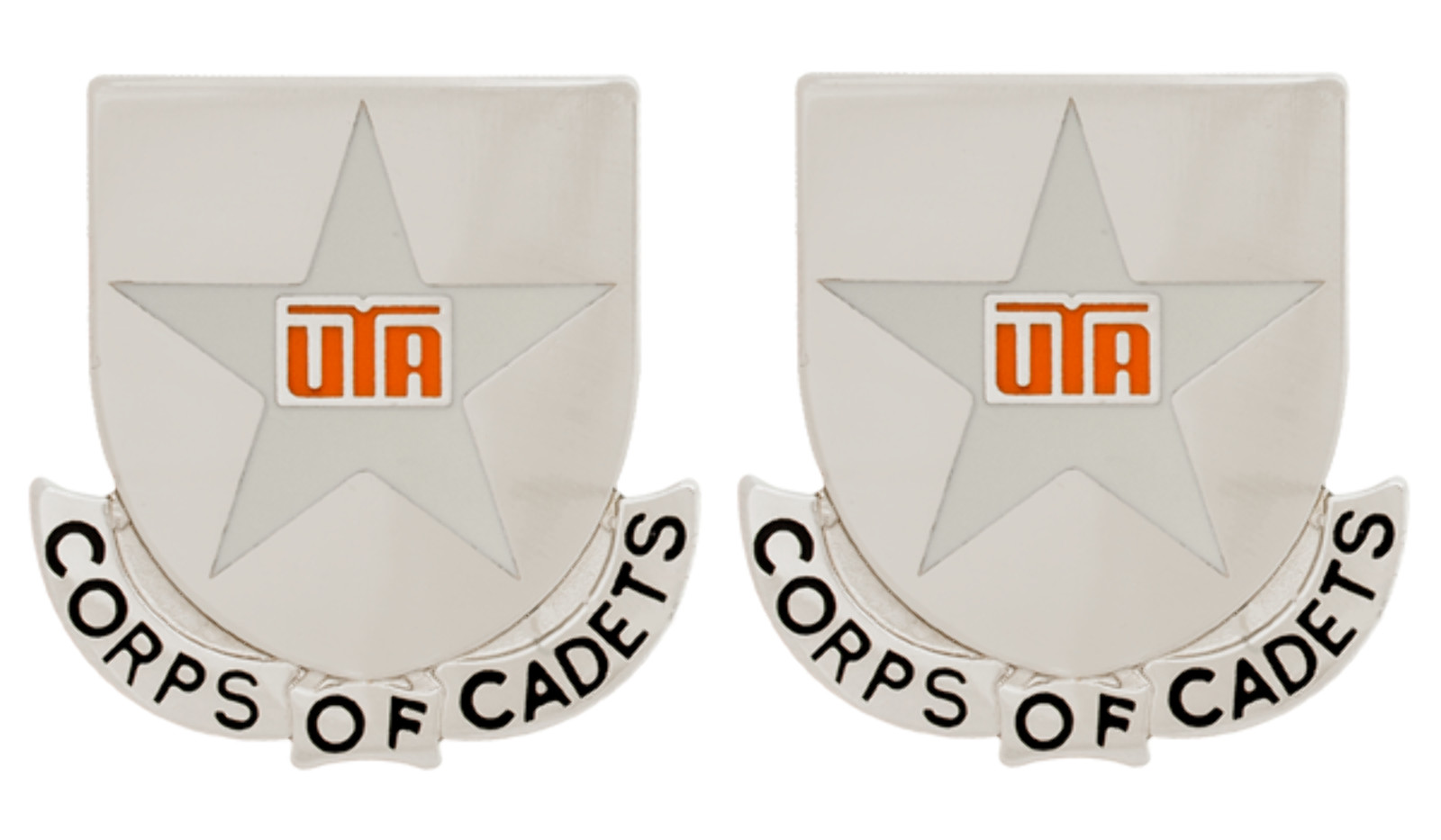 University of Texas-Arlington ROTC Unit Crest - Pair - CORPS OF CADETS