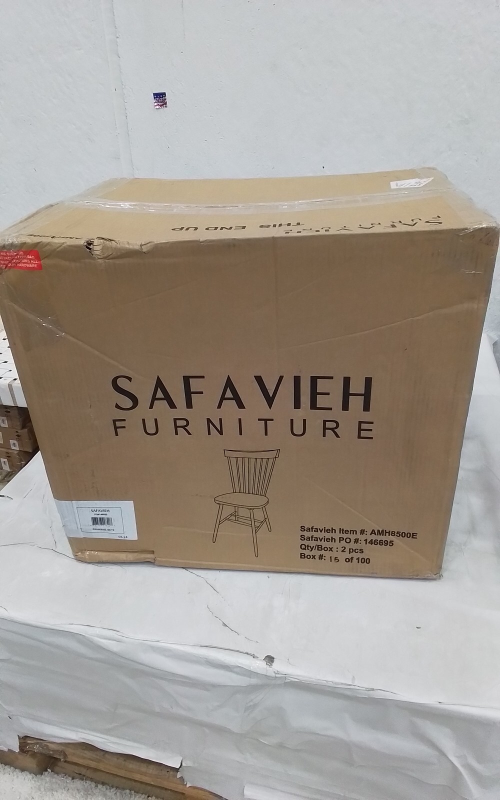 Safavieh PARKER SPINDEL SIDE CHAIR, Reduced Price 2172750770 AMH8500E