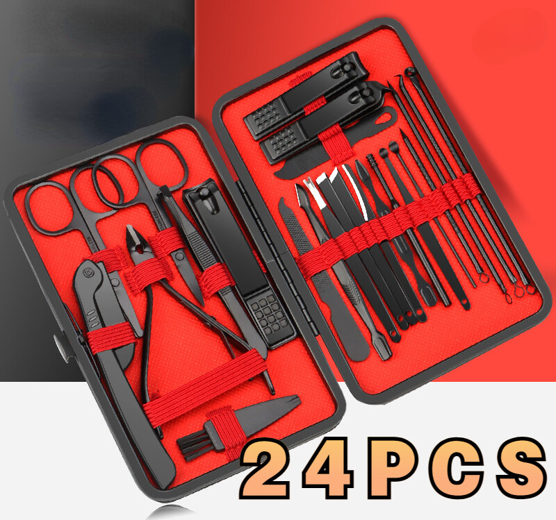 Complete Manicure Pedicure Set with Nail Clippers and Scissors Grooming Kit US