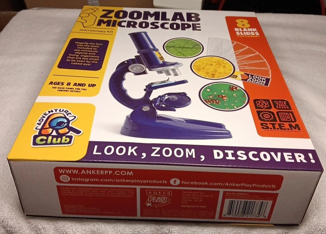 Adventure Club Zoomlab Microscope Kit New