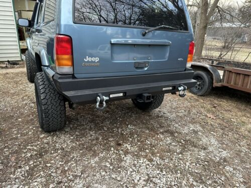 Steel Front or Rear Bumpers w/Winch Plate and Lights For Jeep Cherokee XJ 84-01