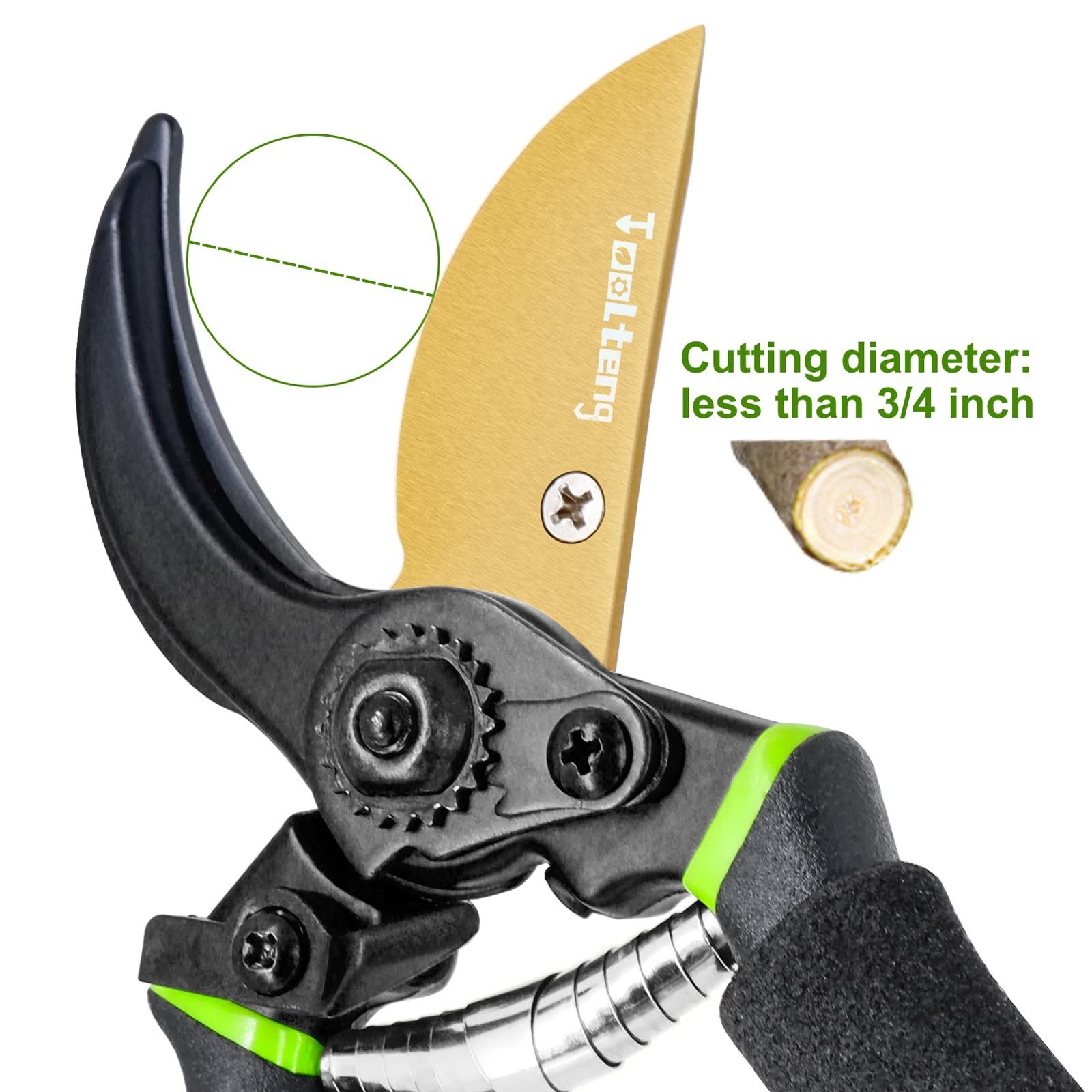 Premium Bypass Pruning Shears, Heavy Duty Ultra Sharp Hand Pruners, Professio...