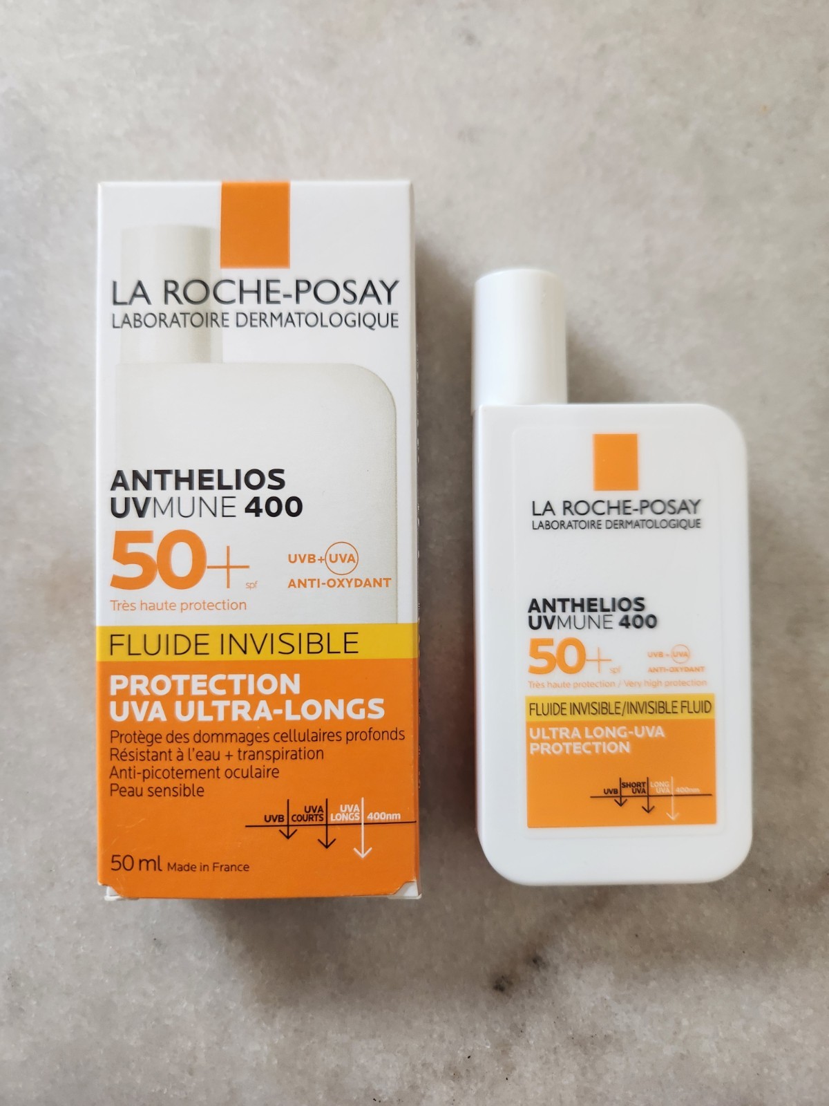 La Roche-Posay Anthelios UVMune 400 Fluide Invisible SPF50+ 50ml SEALED FRANCE
