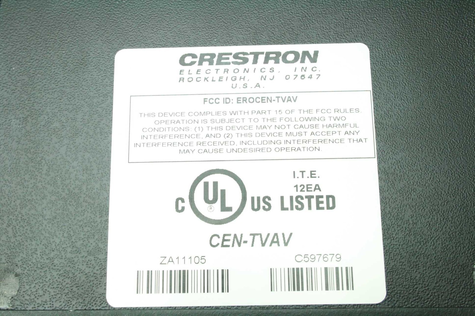 Crestron CEN-TVAV Ethernet Programmable Control Module