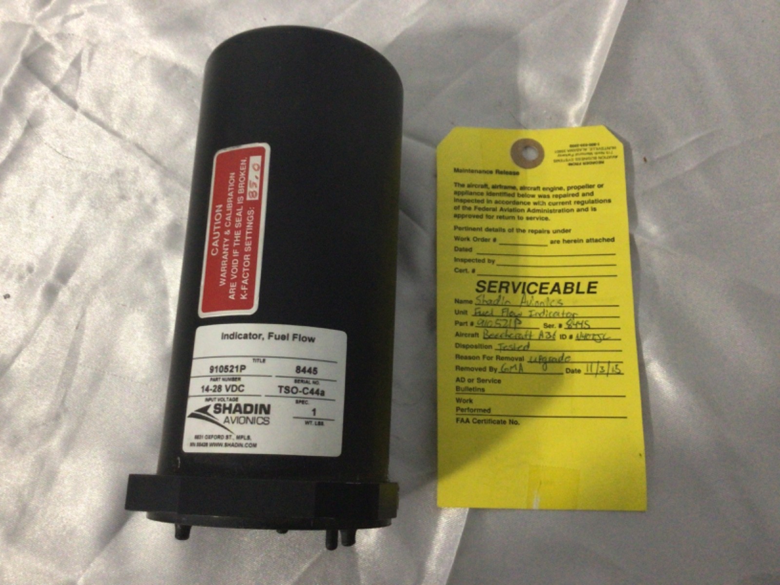 Shadin Fuel Flow Indicator 910521P
