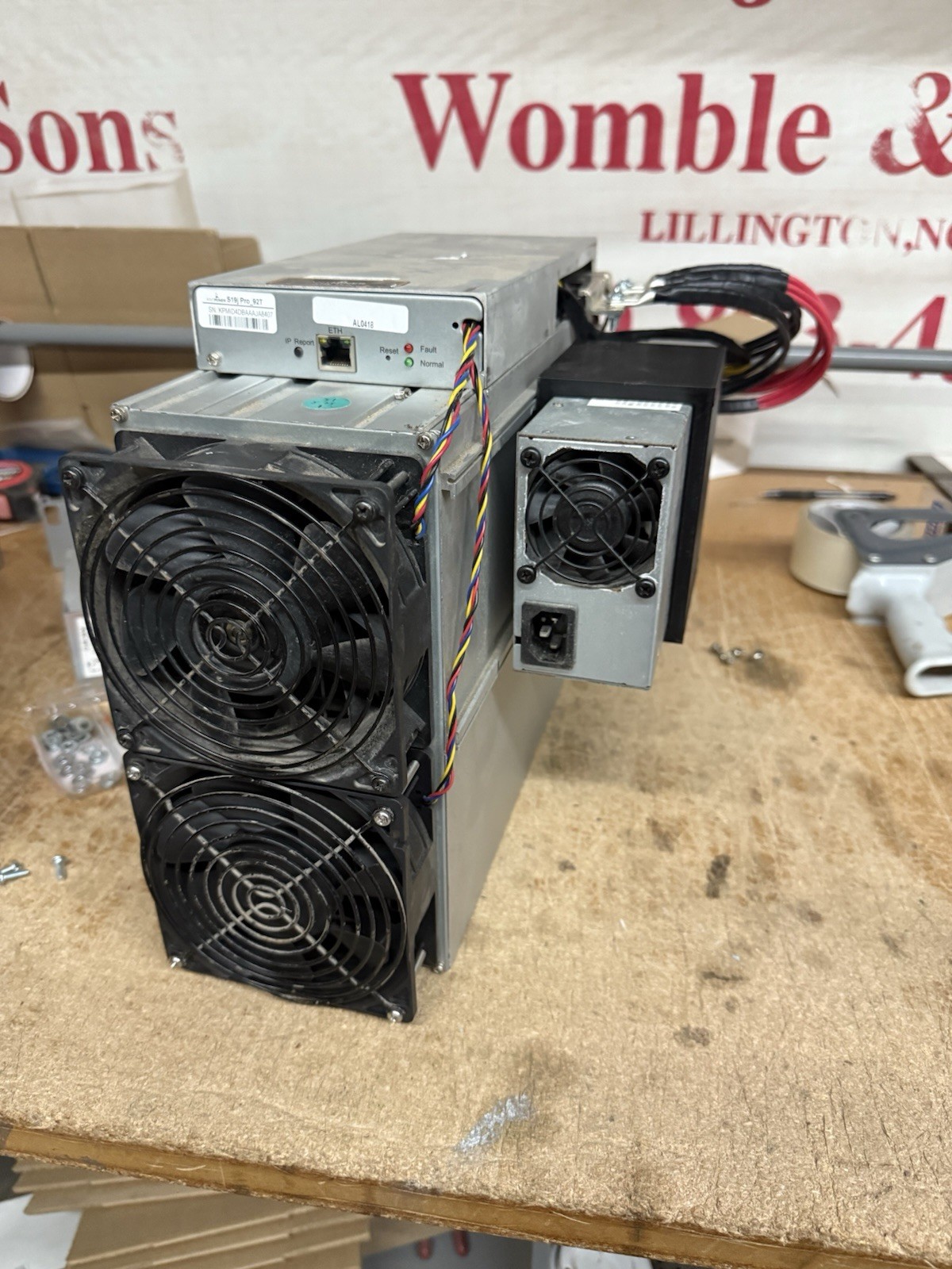 Antminer S19J pro * Loki Rig * 42TH 975 watts Plug-&-Play 110v - LuxOS A1
