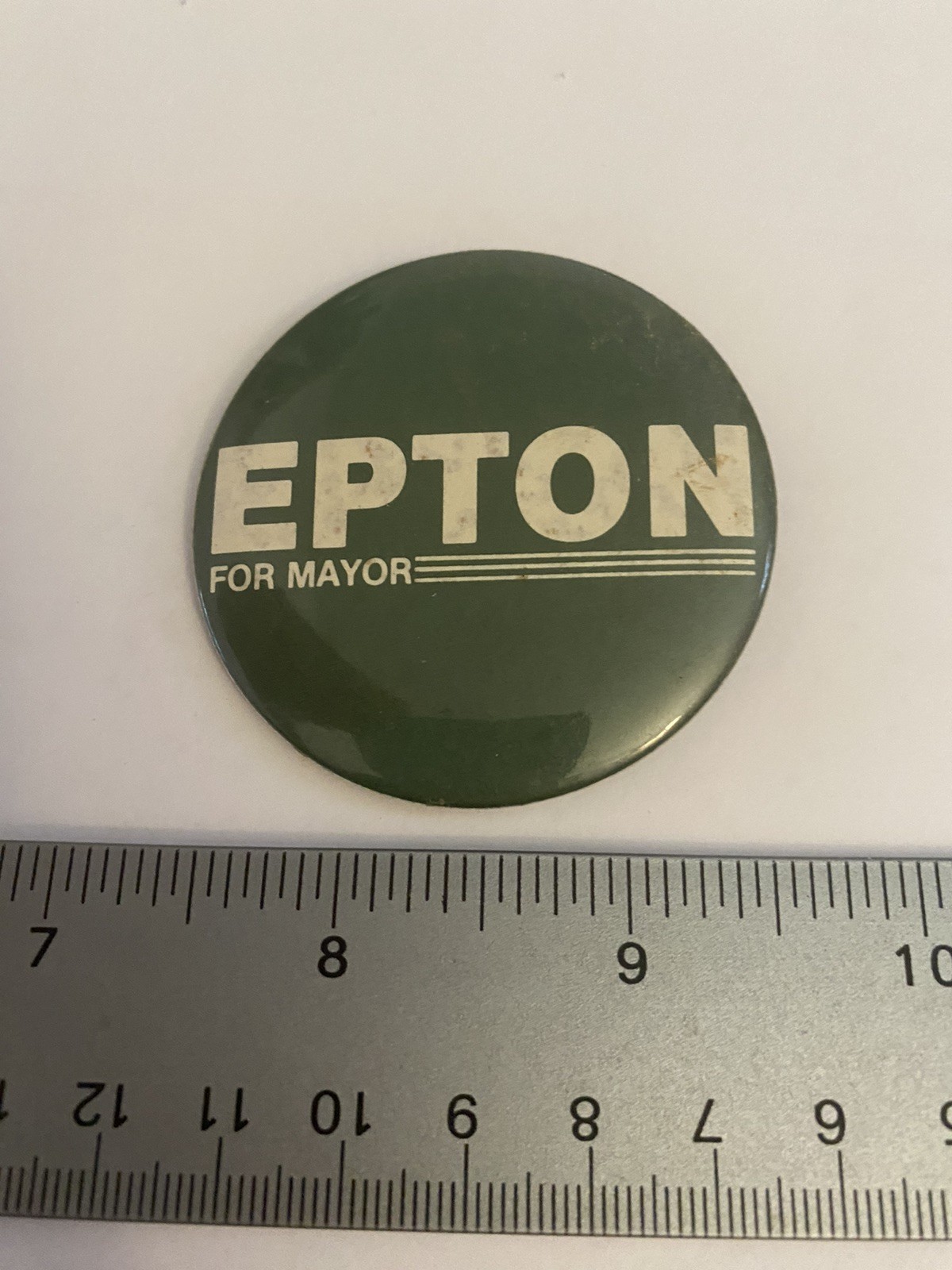 Epton For Mayor Chicago Pin Back Button P183