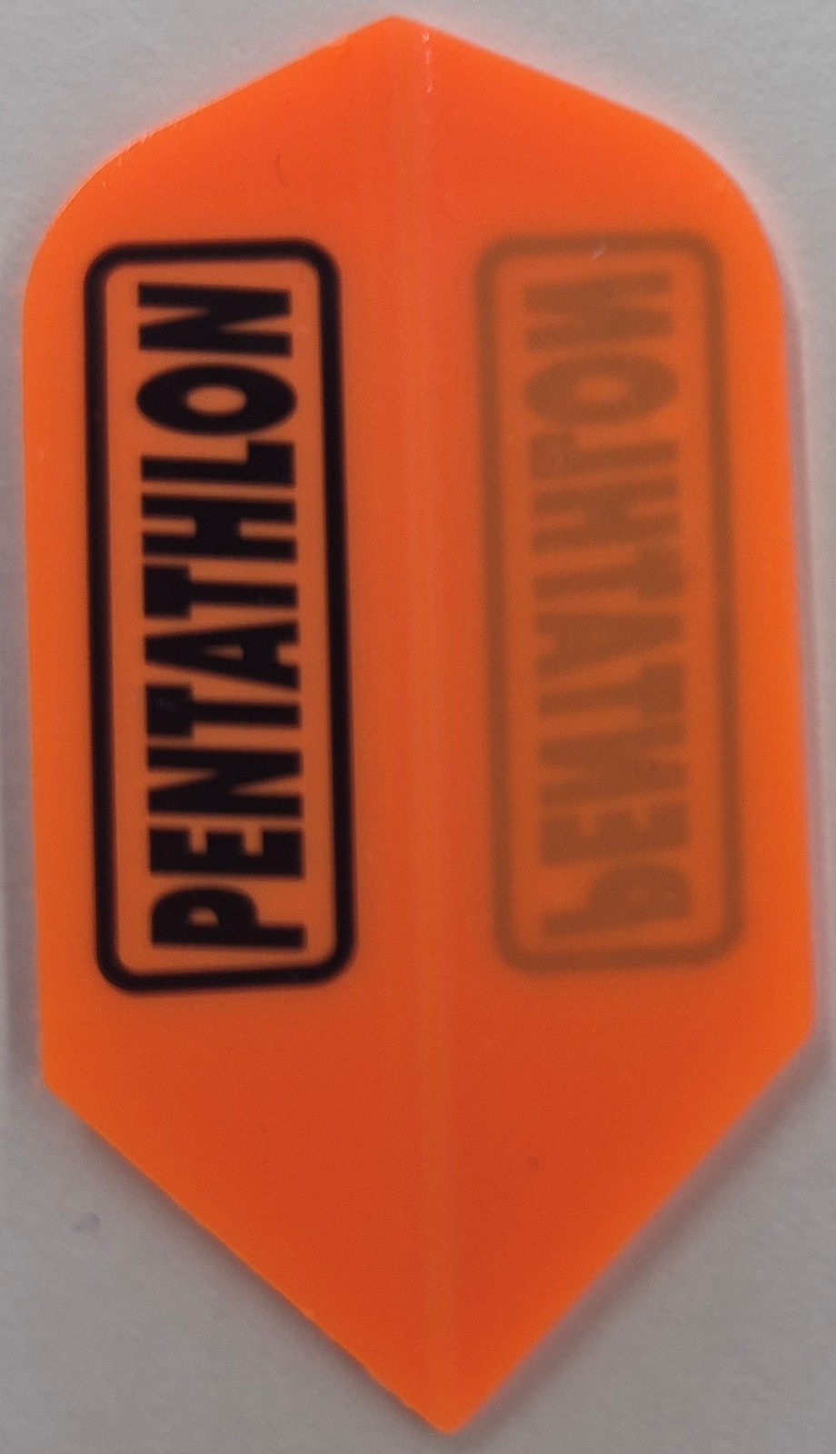 NEON ORANGE Slim PENTATHLON Dart Flights: 3 per set
