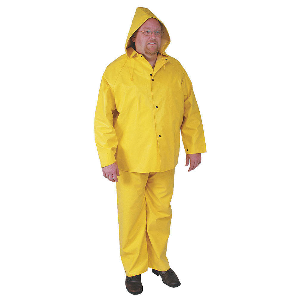CONDOR FR Rain Bib Overalls 4XL, Yellow 4PCH2 (EF)