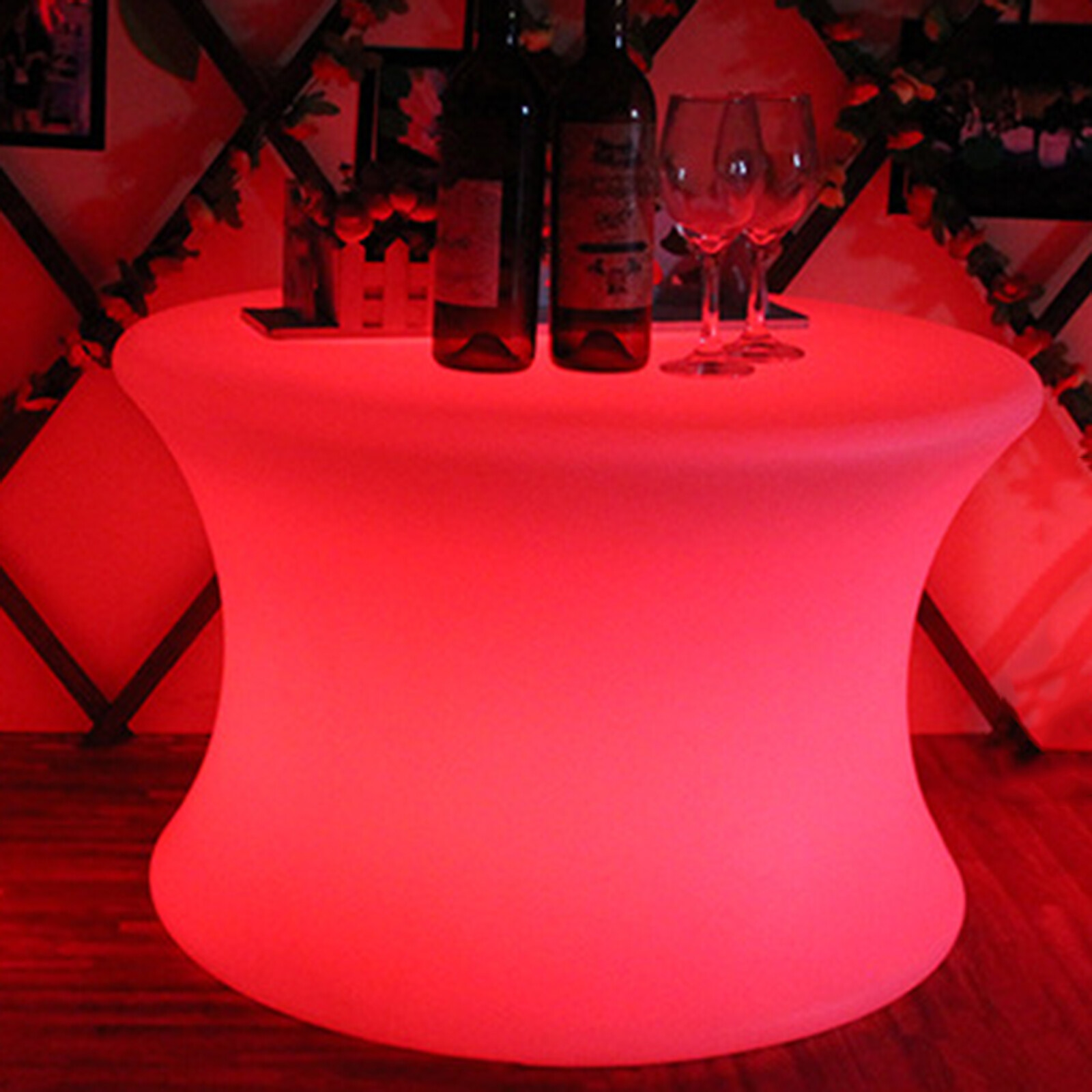 16.5" Rechargeable LED Color Changing Stool with Remote - Waterproof Design