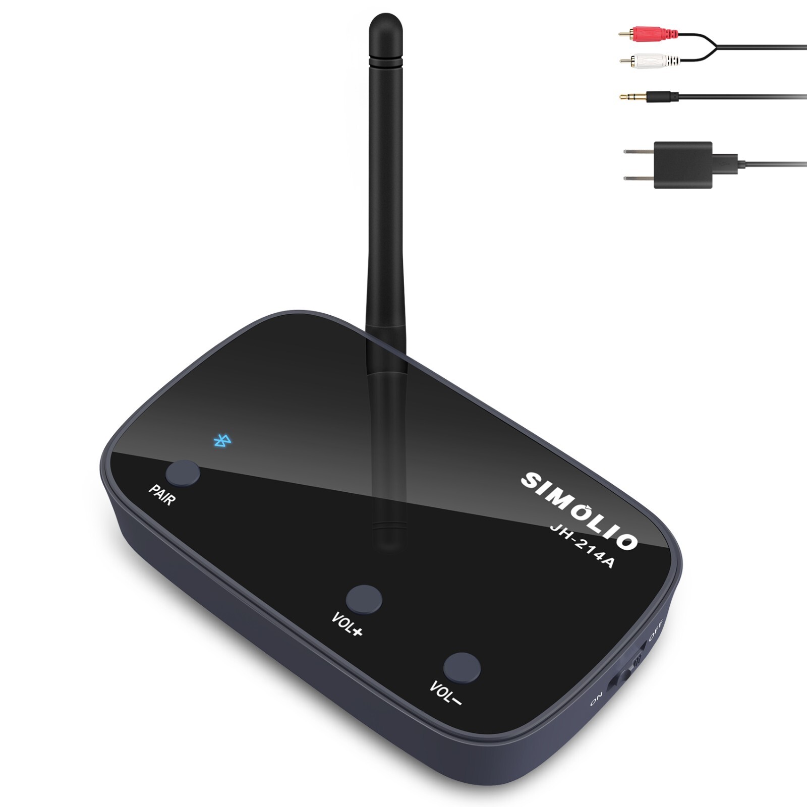 SIMOLIO Long Range Bluetooth Audio Adapter,Home Stereo/Wired Speakers/Amplifier