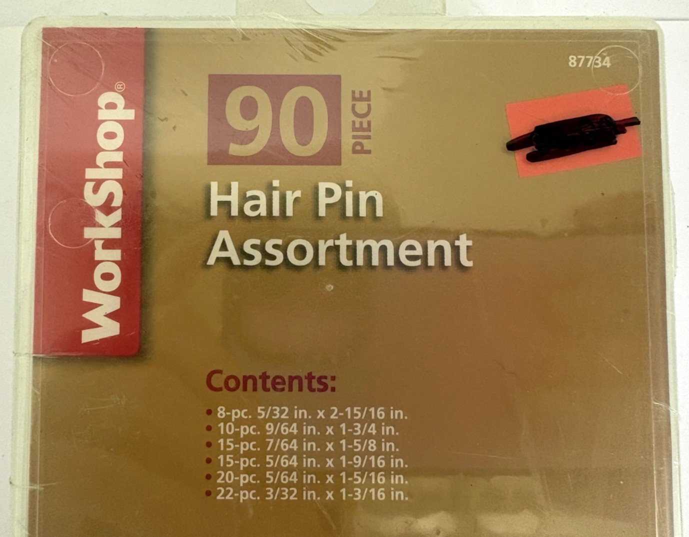90PC HAIR PIN ASSORTMENT WORKSHOP 87734