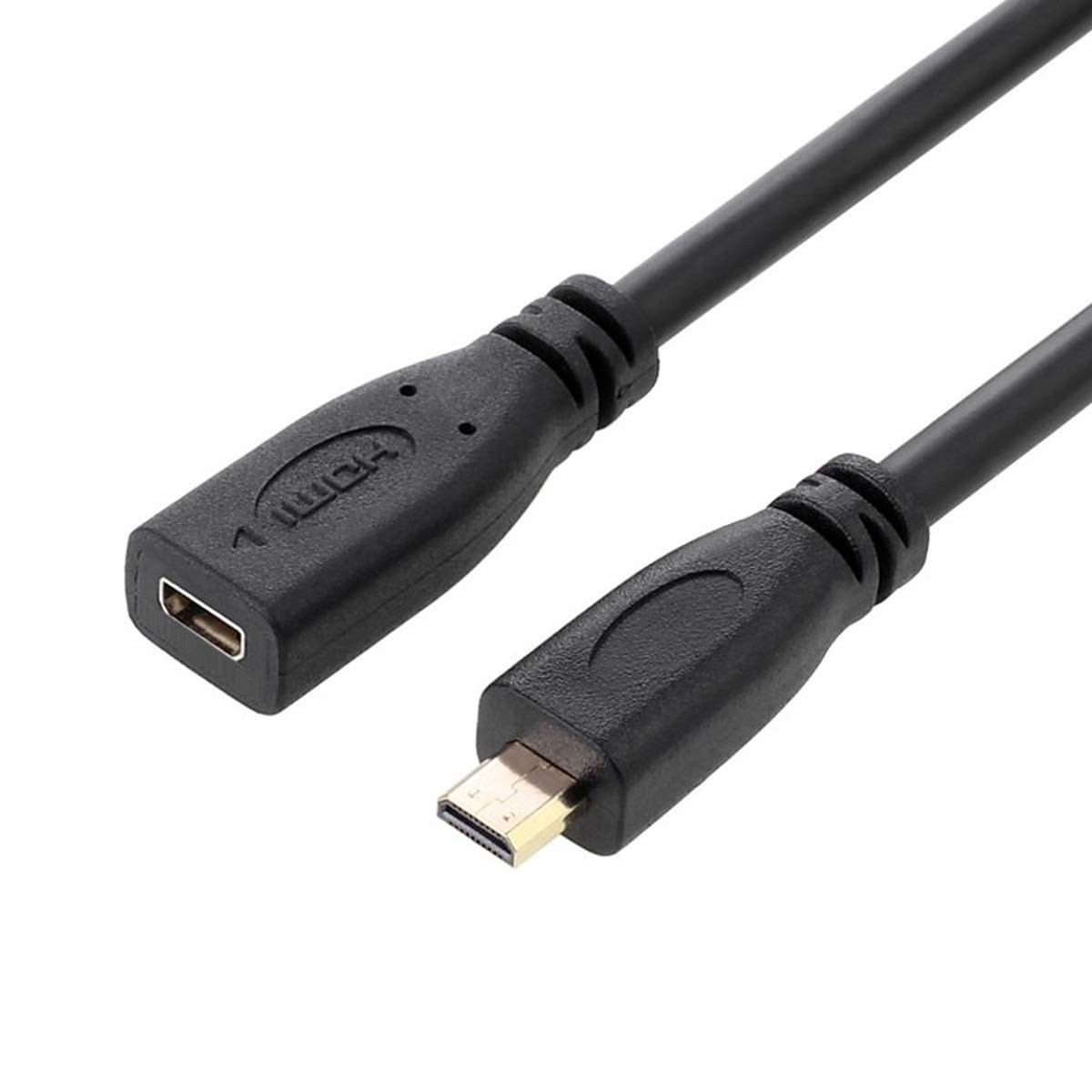 CY 30cm HDMI 1.4 Type D Micro HDMI Male to Micro HDMI Female HDMI Extension