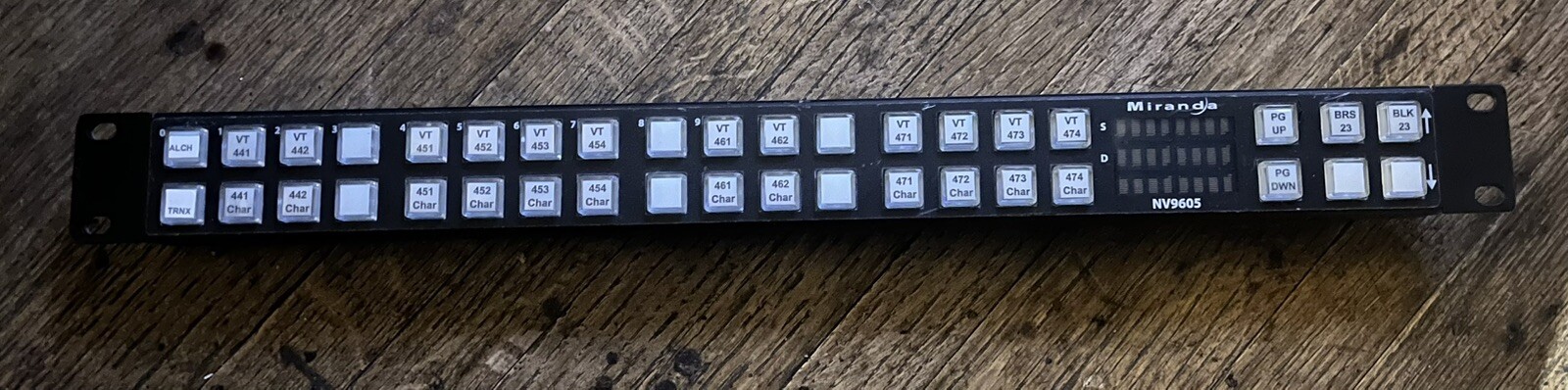 Miranda NZ 9605 paging control panel rack mount