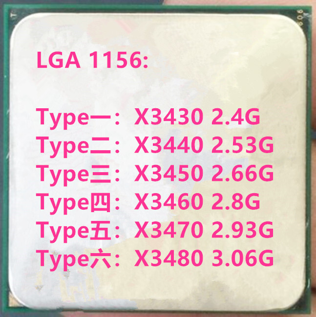 Intel Xeon X3430 X3440 X3450 X3460 X3470 X 3480 LGA1156  CPU