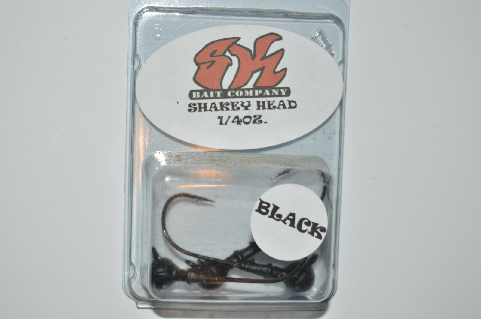 SK Bait company shaky shakey head jighead  1/4oz black w/ keeper