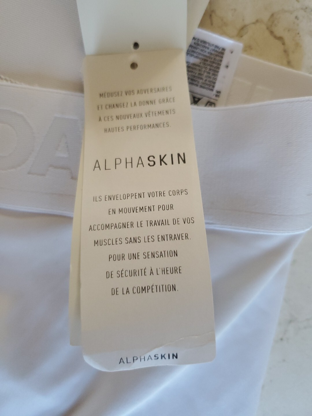 Adidas Alphaskin CD7189 White 2XL Base Layer Pants Performance Layer
