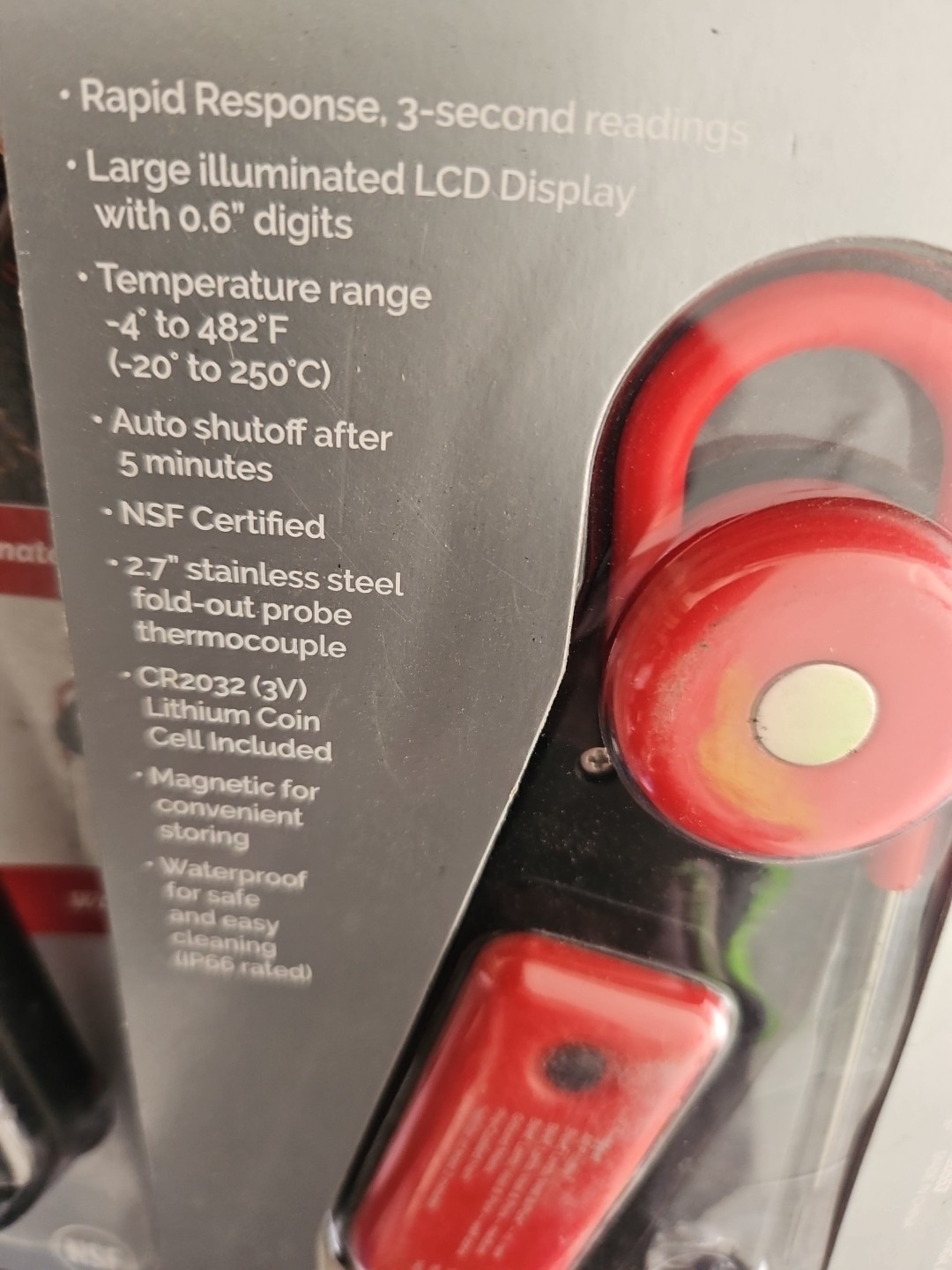 2 Goodcook Touch Digital Folding Thermomter New