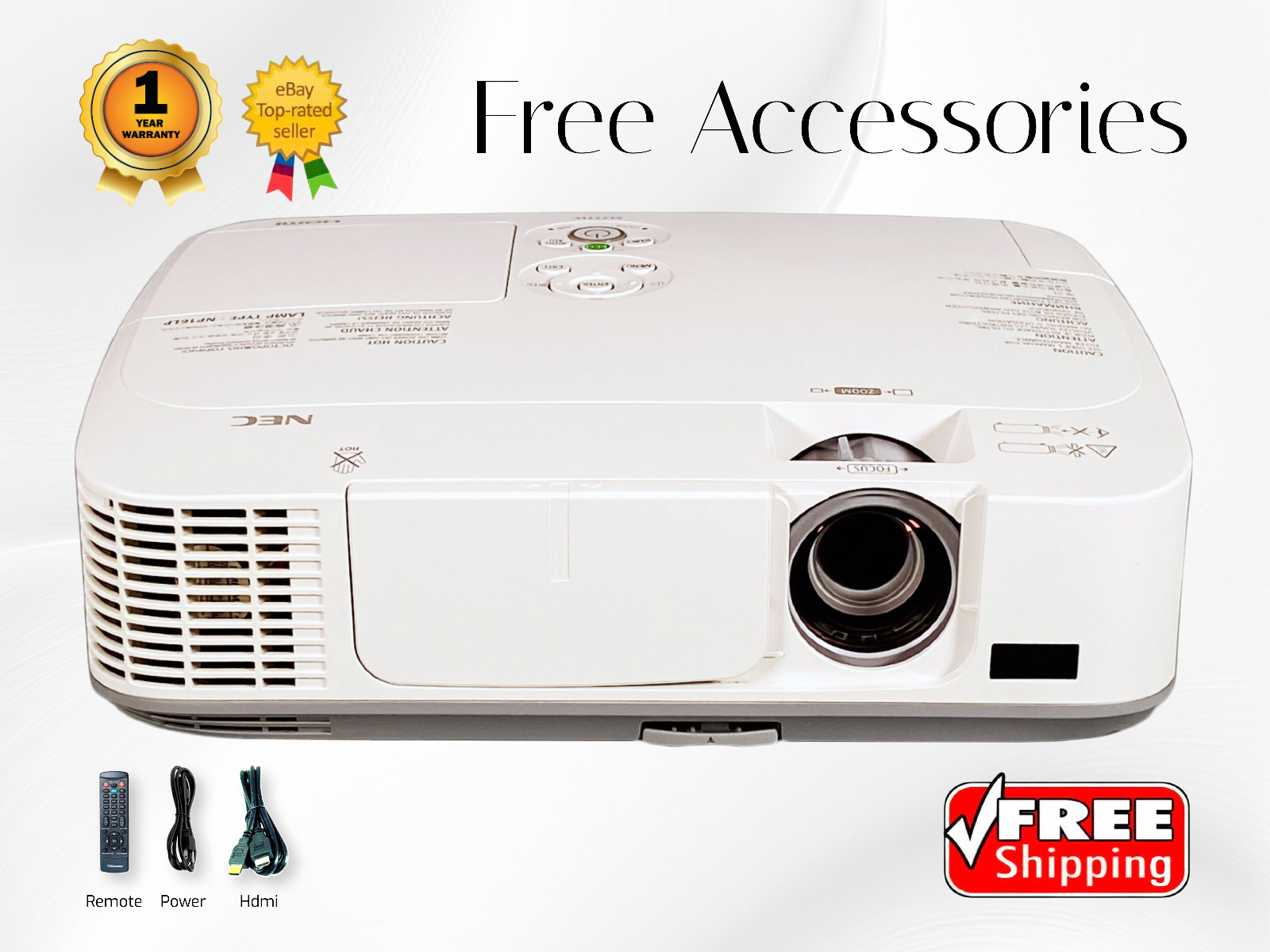 3LCD Projector for Outdoor Cinema, Family Night, Gaming 3100 ANSI REFURBISHED ✅