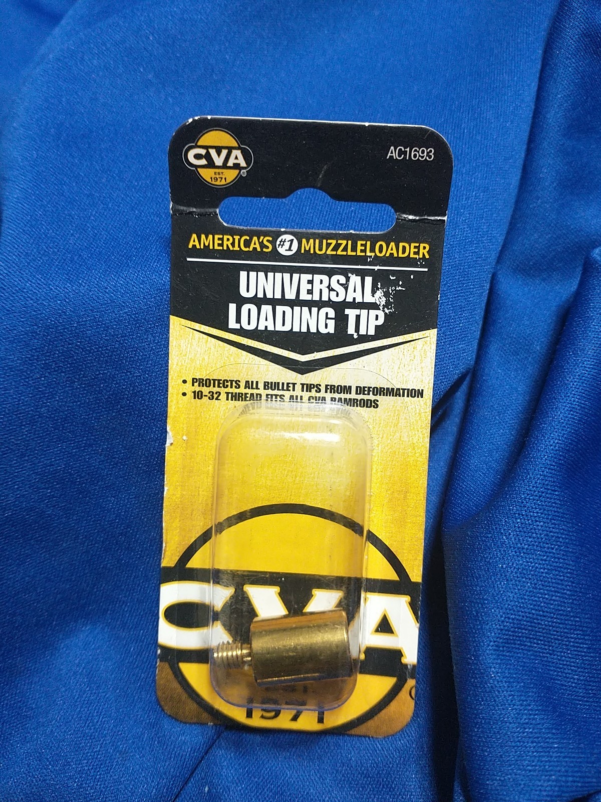 CVA UNIVERSAL LOADING TIP 10X32 THREADS #AC1693 BLACK POWDER ALL BULLET TYPES