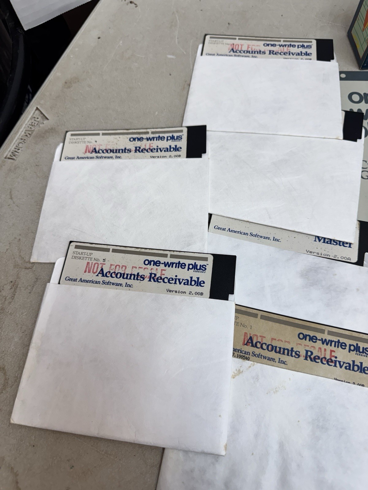 one write plus version 2 accounts receivable accounting software 1987