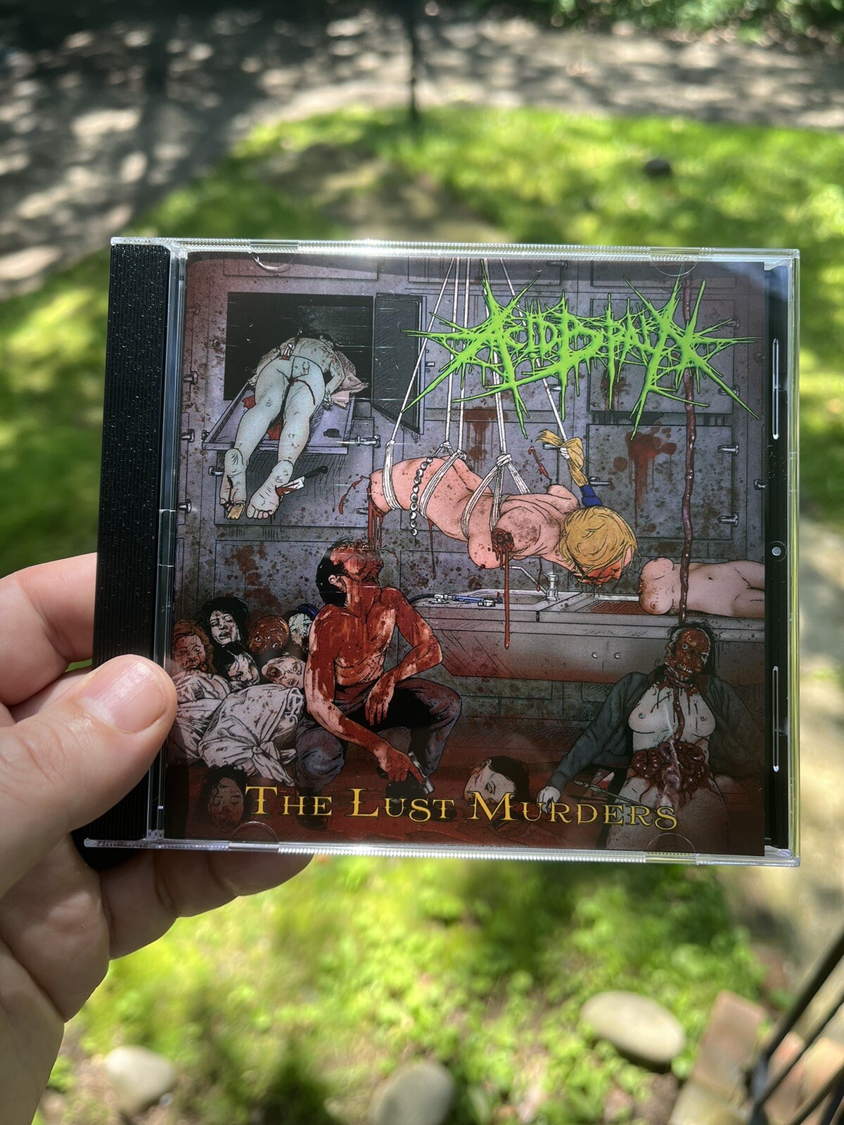 AcidBrain The Lust Murders CD ( DISCOUNTED -DAMAGED) New Death Metal Brutal Gore