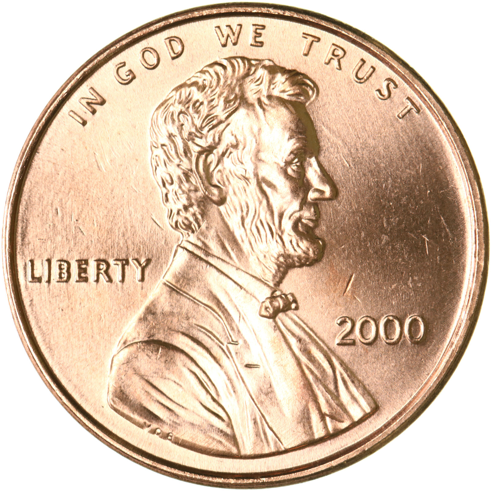 2000 (P) Lincoln Memorial Cent Choice BU Penny US Coin