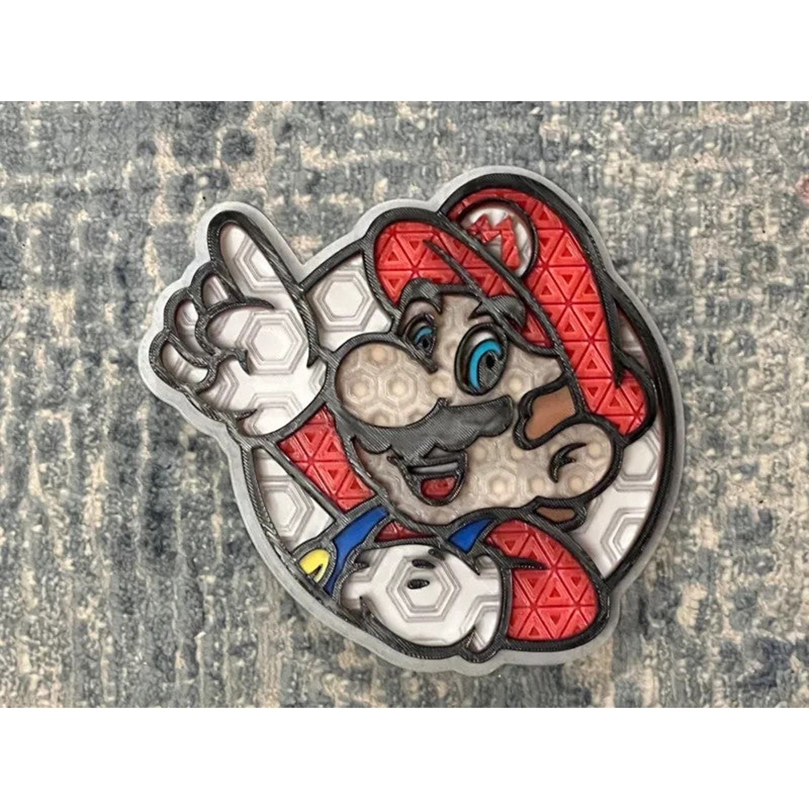 Mario Brothers Characters Wall Art Or Display 3D printed Dimensional Mosaic