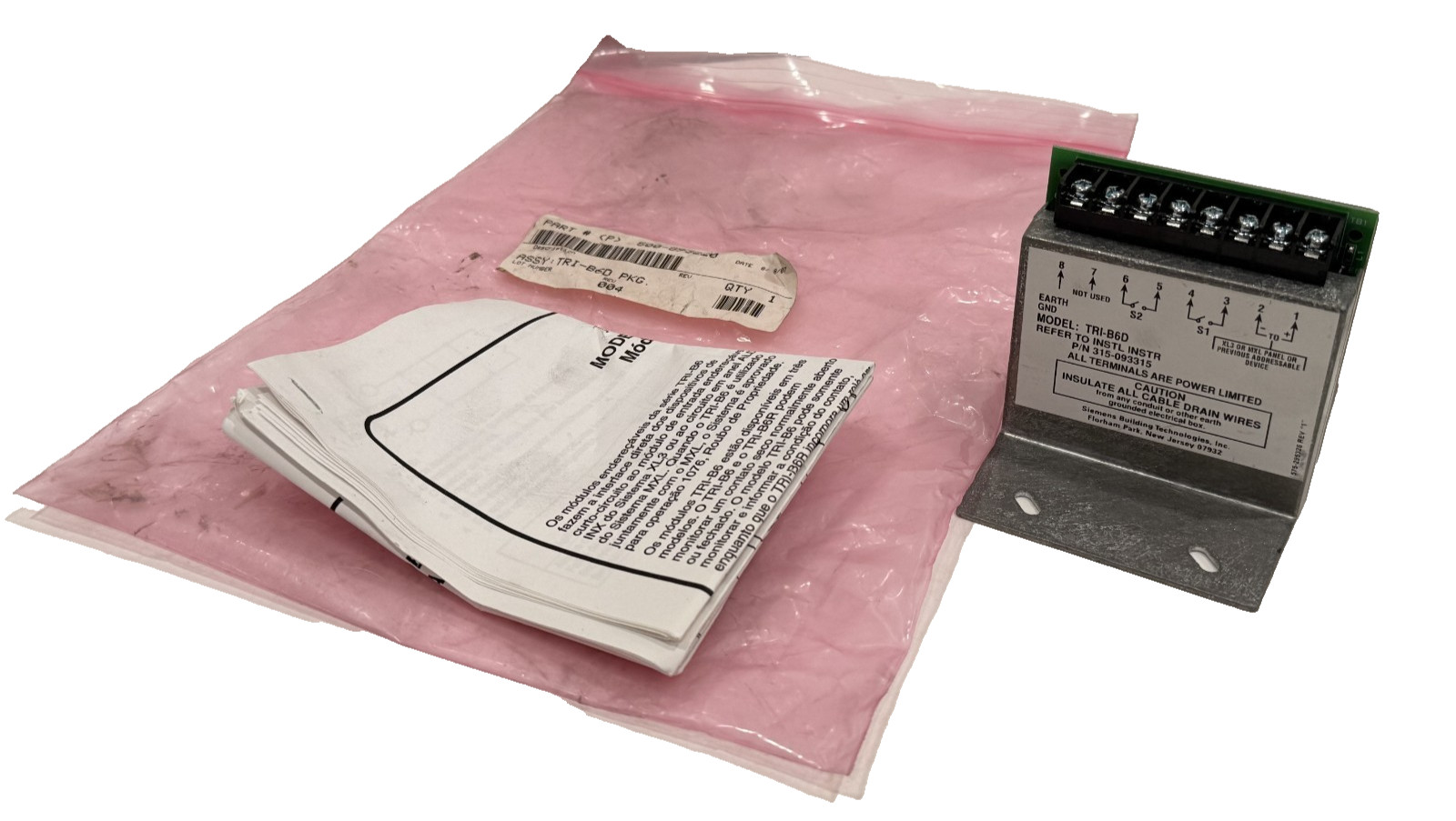 NEW CERBERUS PYROTRONICS / SIEMENS TRI-B6D INTERFACE MODULE TRIB6D