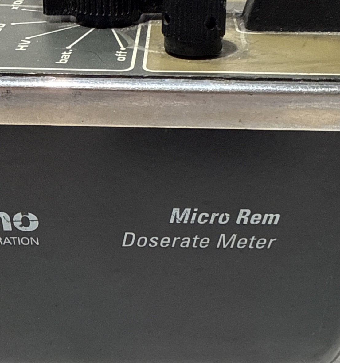 Thermo Scientific Micro Rem Survey Meter Radiation Detector Range Selector Dial