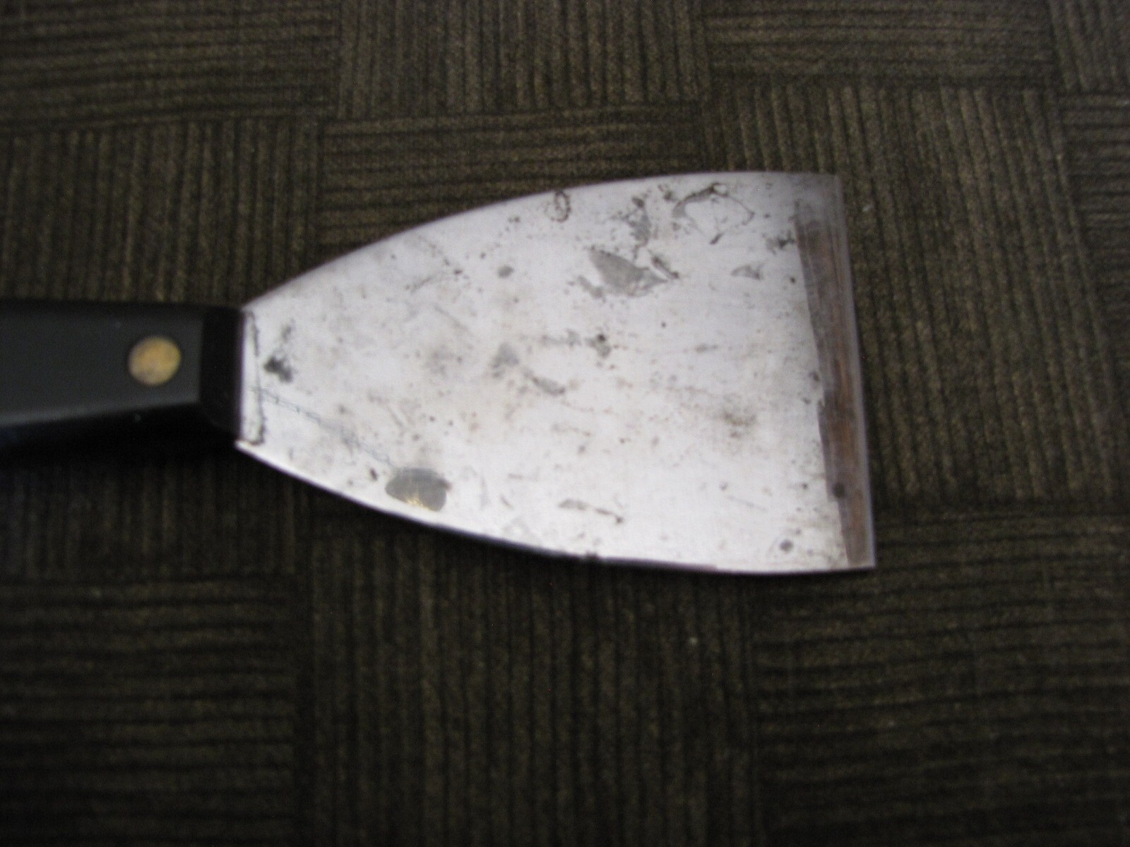 RED DEVIL Broad Knife / Scraper 3" Stiff Slant Blade With Nail Set Handle - USA