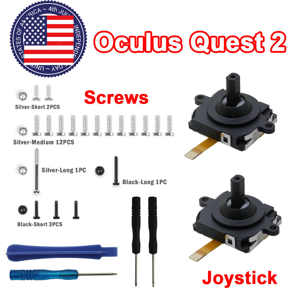 19X Screws + 3D Rocker Analog Joystick Thumbstick For Oculus Quest 2 Controller