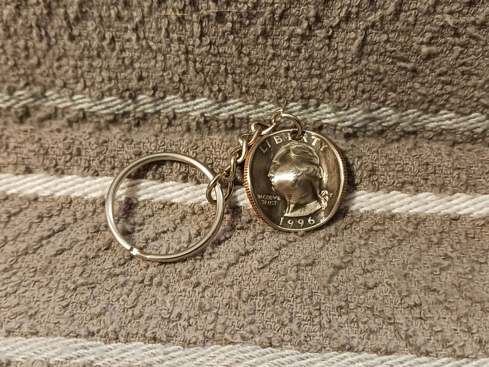 1996 Washington Quarter Cowboy Hat Keychain