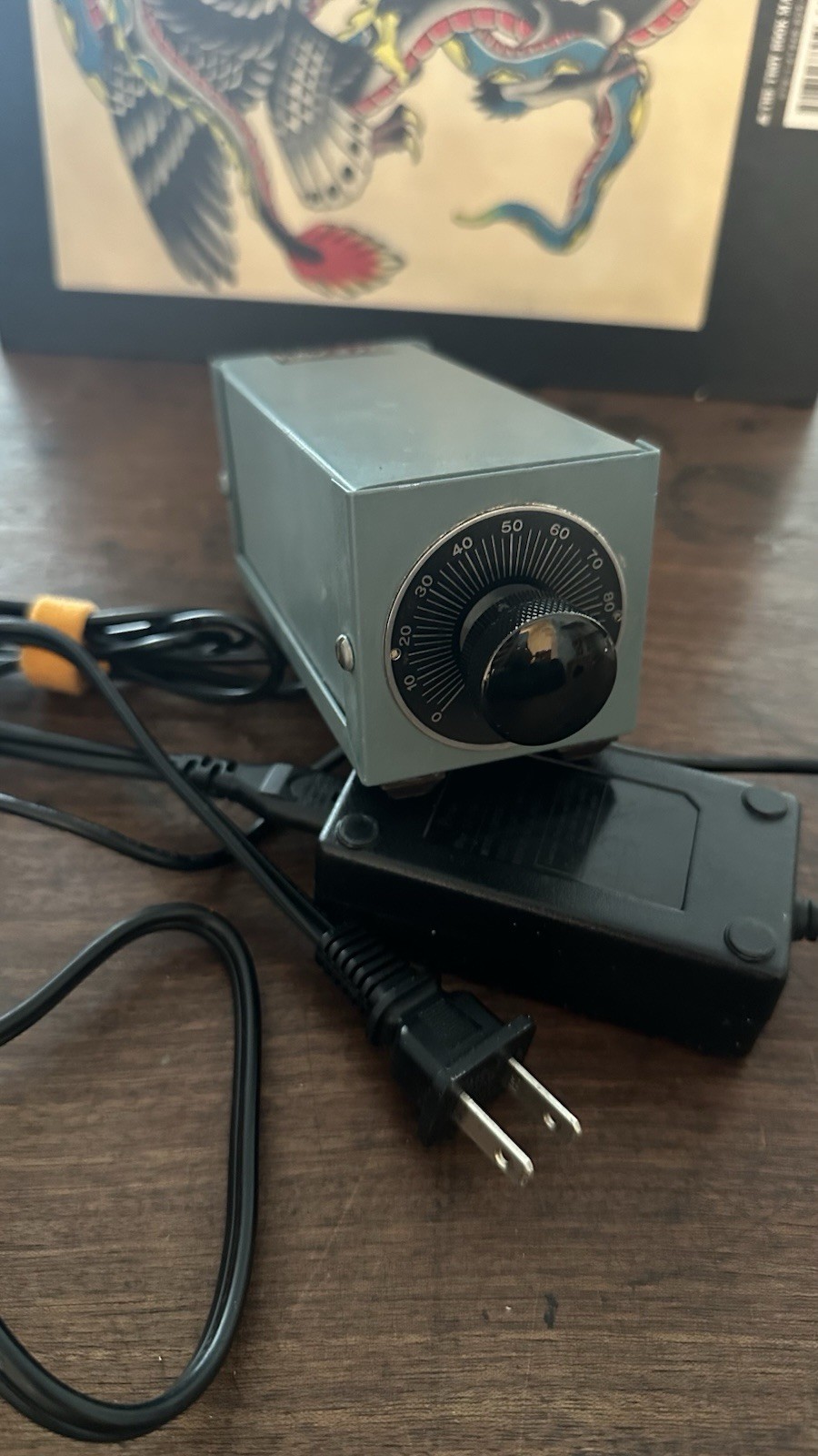 Freedom Electric Tattoo Power Supply Rebuilt Vintage Spaulding Animal Marker