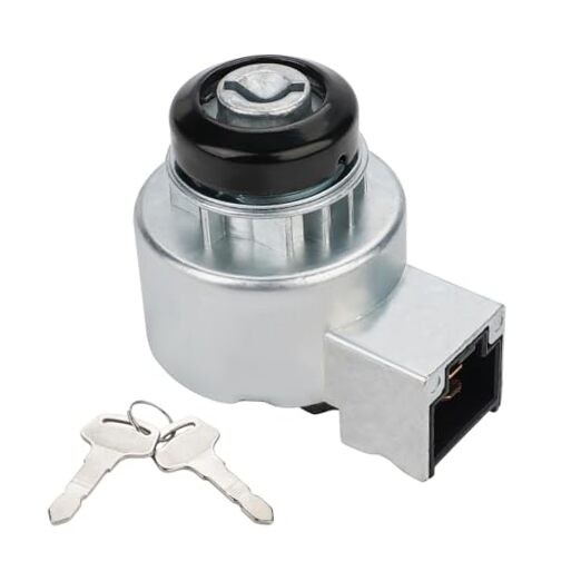 Ignition Switch with 2 Keys Replacement for 6C040-55452 Compatible with Kubota