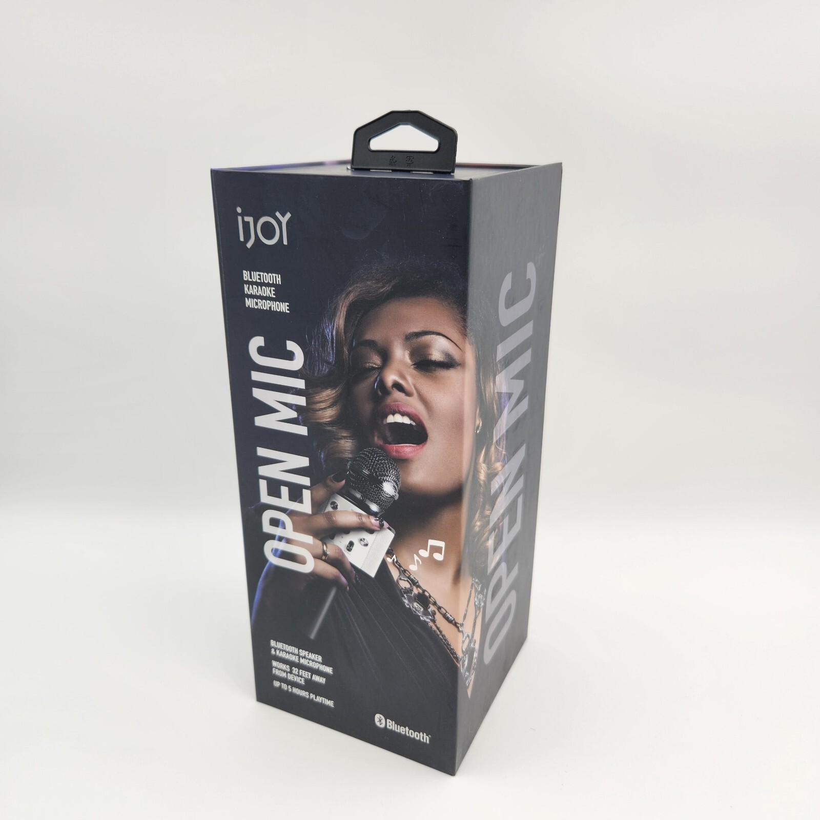 KARAOKE IJOY BLACK OPEN MIC BLUETOOTH MICROPHONE 5 HOURS PLAYTIME