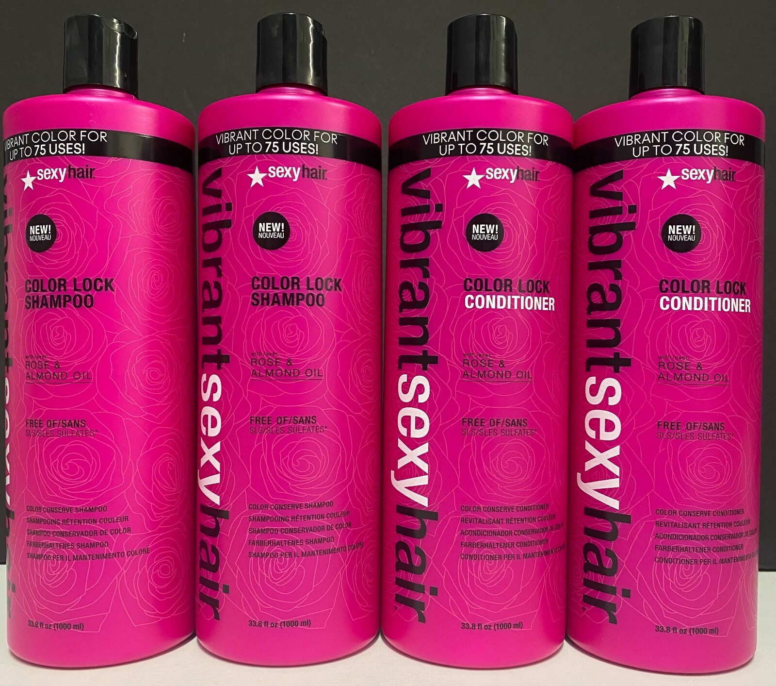 Vibrant Sexy Hair Color Lock 2 Shampoo & 2 Conditioner - 33.8 fl oz each